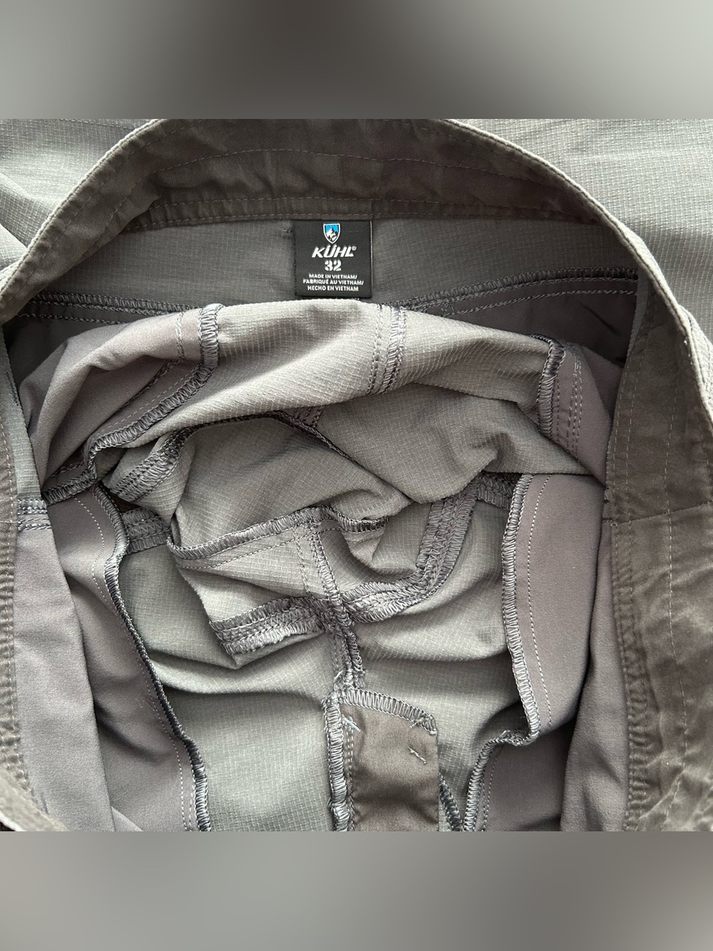 Kuhl Men's Silencr Kargo Gray Outdoor Shorts. Sz 32. UPF 50 - Picture 11 of 15